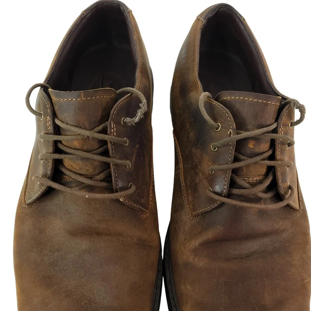 Timberland Brown Stormbuck Waterproof‎ Plain Toe Oxford Brown Size 10.5M 78533